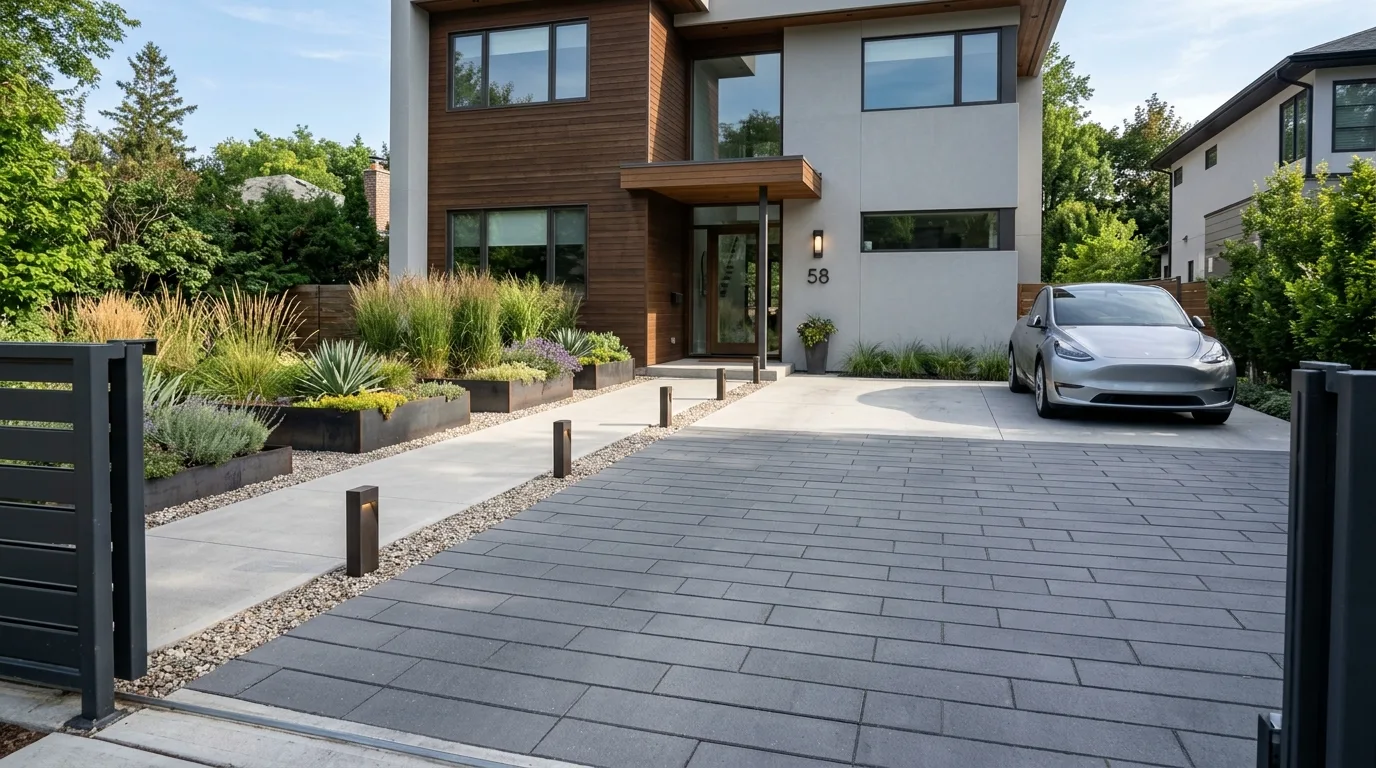 Layered Shrub Entry